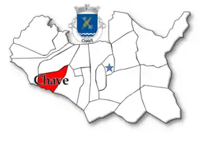 Localização no município de Arouca