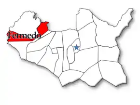 Localização no município de Arouca