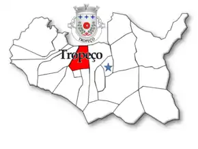 Localização no município de Arouca