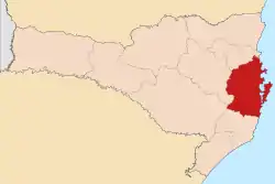 Mapa da área da arquidiocese