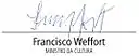 Assinatura de Francisco Weffort
