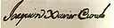 Assinatura de Joaquim Xavier Curado