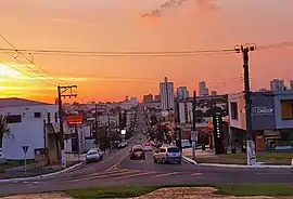 Vista parcial da Avenida Rui Barbosa