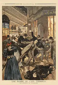 26 de fevereiro de 1894. Atentado de Emile Henry contra o hotel Terminus.