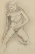Desenho de Auguste Rodin