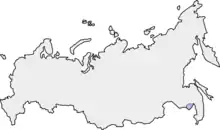 Mapa de um oblast autônomo da Rússia