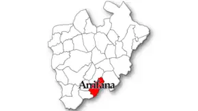 Localização no município de Santa Maria da Feira