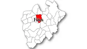 Localização no município de Santa Maria da Feira