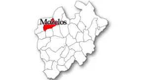 Localização no município de Santa Maria da Feira