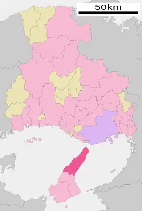 Localização de Awaji