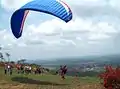 Decolagem de parapente na Serra do Estrondo. Axixá do Tocantins.