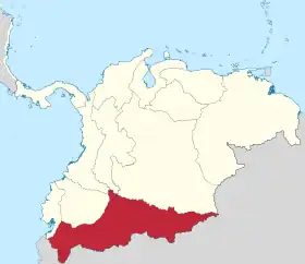 Localização de Departamento de Azuay