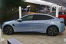 Visão lateral do BYD Seal