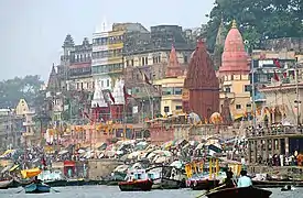 Varanasi vista do Rio Ganges.