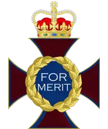 Insígnia da Ordem de Mérito.