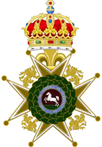 Insígnia de Grã-Cruz da Real Ordem Guélfica.