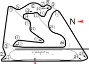 Endurance Circuit (6.299m) Maior traçado disponível, utilizado em 2010 pela F1 - Grau 1
