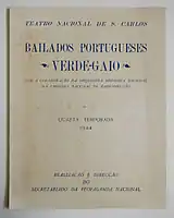 Bailados Verde Gaio, Teatro Nacional de S. Carlos, 1944, p.1