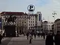 Parte oriental da praça Ban Jelačić