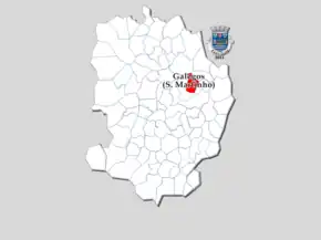 Localização no município de Barcelos