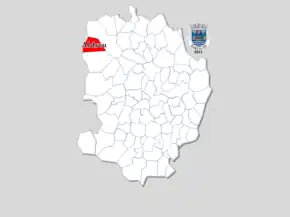 Localização no município de Barcelos