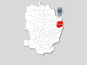 Localização no município de Barcelos