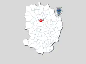 Localização no município de Barcelos