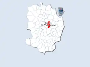 Localização no município de Barcelos