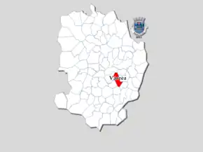 Localização no município de Barcelos