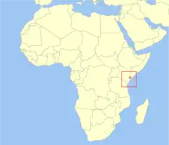 Território do hirola, no Quênia