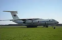 Um Ilyushin Il-76 da Força Aérea da Bielorrússia.