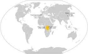 Localização de Império belga