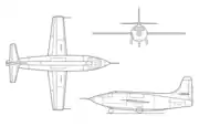 Diagrama do Bell X-1.