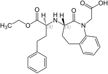 Estrutura química de Benazepril