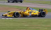 Baguette pilota pela Draco Racing em Silverstone, em 2008.