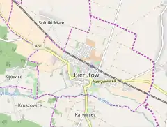 Localização de Bierutów na Polónia