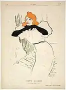 Yvette Guilbert, 1894 de Toulouse-Lautrec