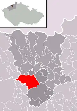 Localização de Bílina