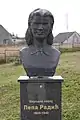 Busto de Lepa Radić no parque de Bistrica