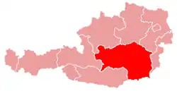 Mapa da área da diocese