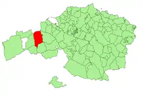 Localização do município de Sopuerta na Biscaia