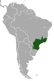 Distribuição geográfica de S. nigritus.