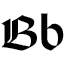 Blackletter B