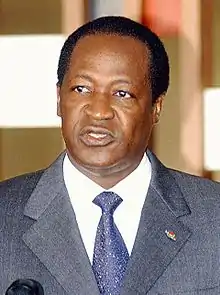 &nbsp;Burquina FassoBlaise Compaoré, Presidente