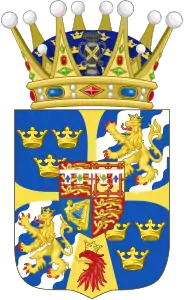 Brasão como Princesa Herdeira da Suécia