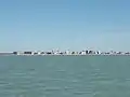 Cidade vista a partir do Golfo do México