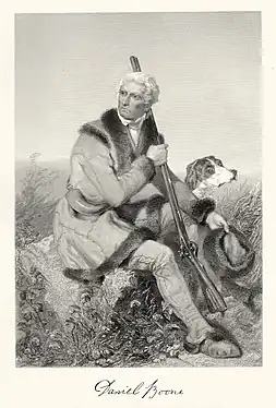 Retrato de Daniel Boone, por Alonzo Chappel.