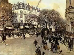 Jean-François Raffaëlli, Boulevard des Italiens (por volta de 1900).