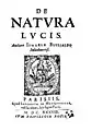 De natura lucis, 1638