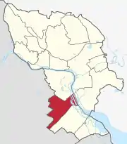 Localização de Jarovce em Bratislava